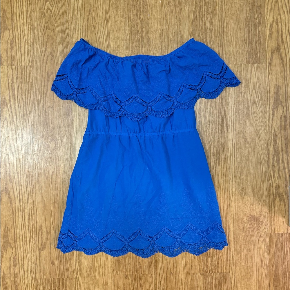 Kensie Off-the-shoulder Eyelet Dress